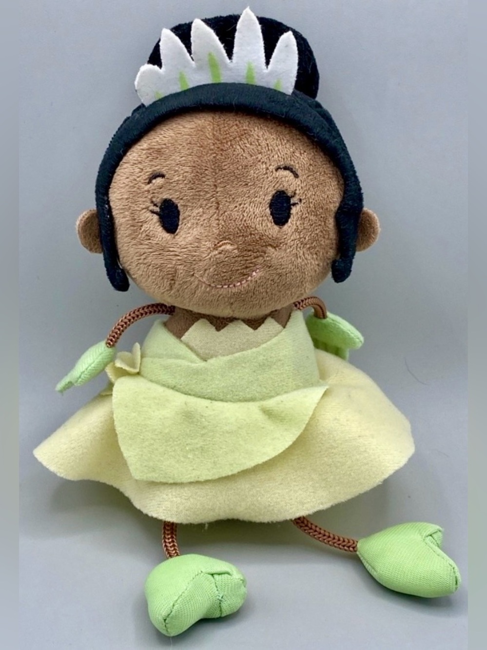 DISNEY - PRINCESS TIANA - HALLMARK - ROPE LEGS - 9”